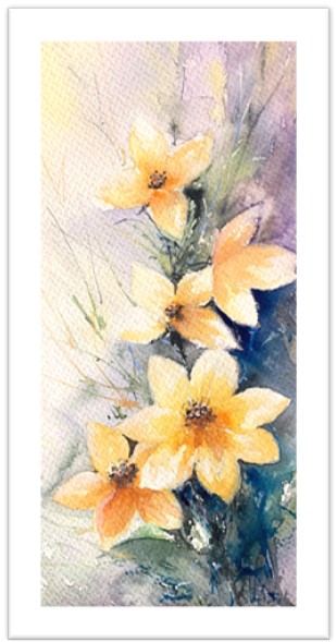 Tablou Natura moarta flori galbene