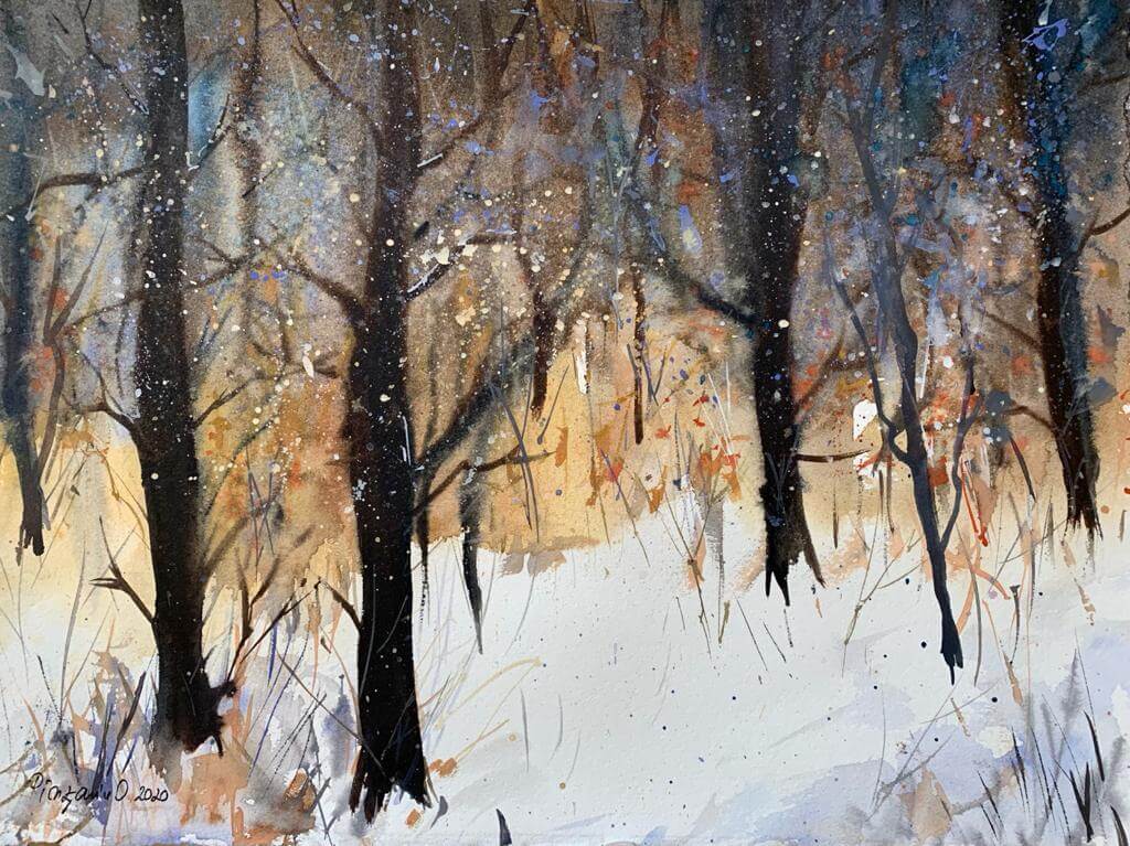 Tablou Peisaj de iarna