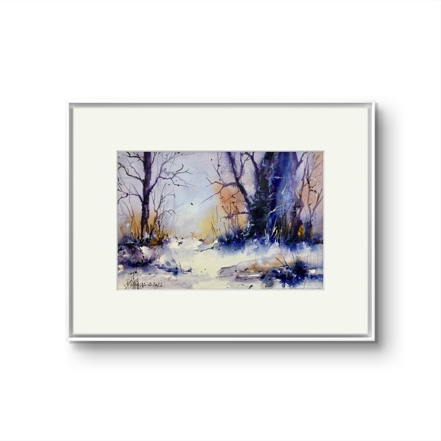 Tablou Dimineata Tacuta de Iarna