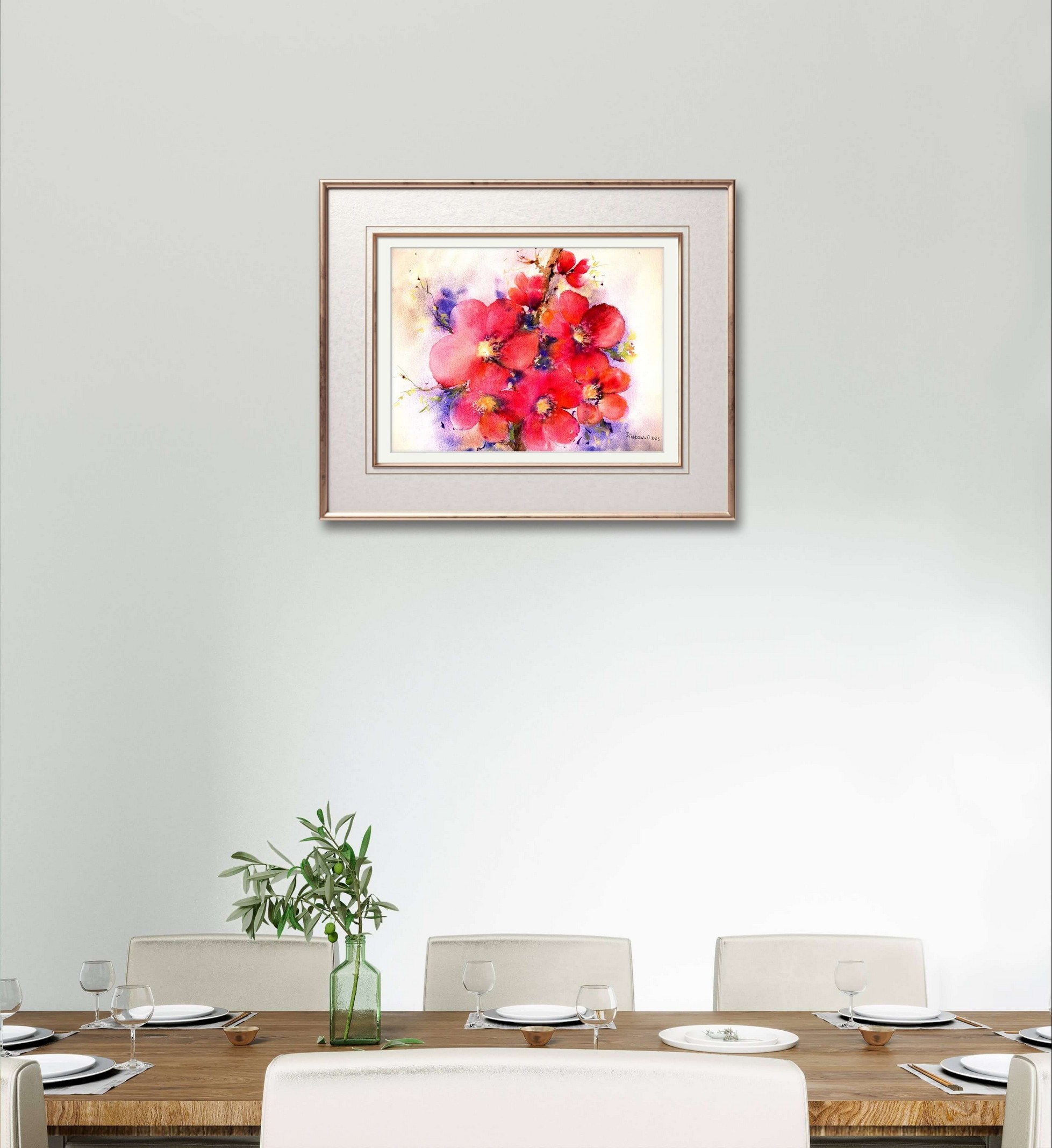 Tablou Gutui japonez acuarela