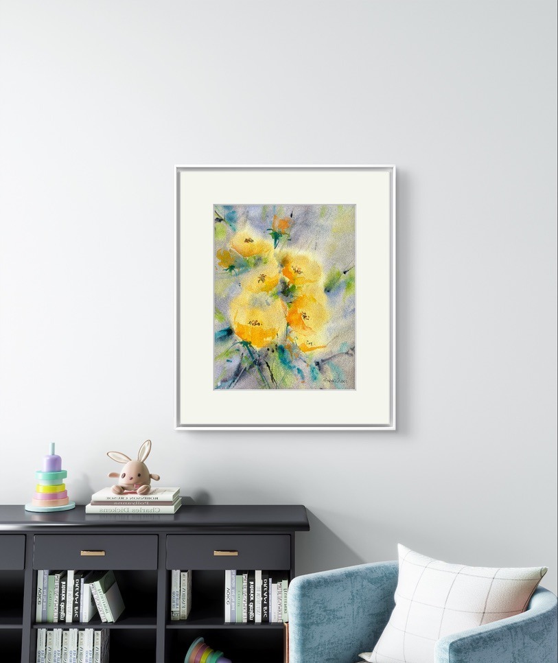 Tablou Stralucirea Soarelui – Trandafiri Aurii