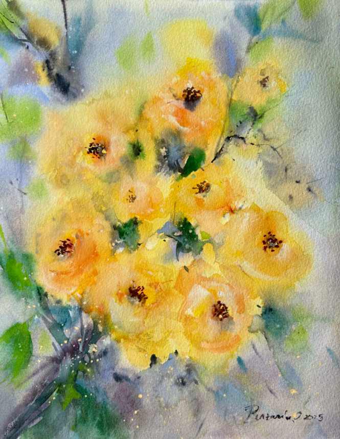 Tablou cu trandafiri