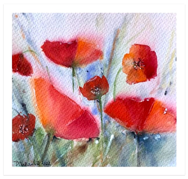 Tablou dormitor Primavara cu maci