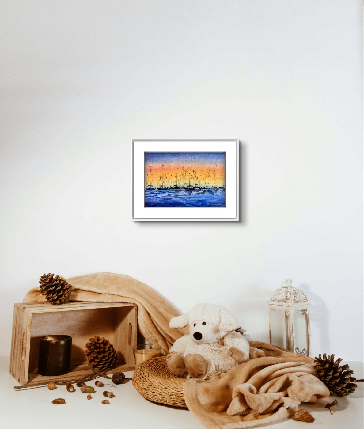 Tabloul Vapoare in amurg