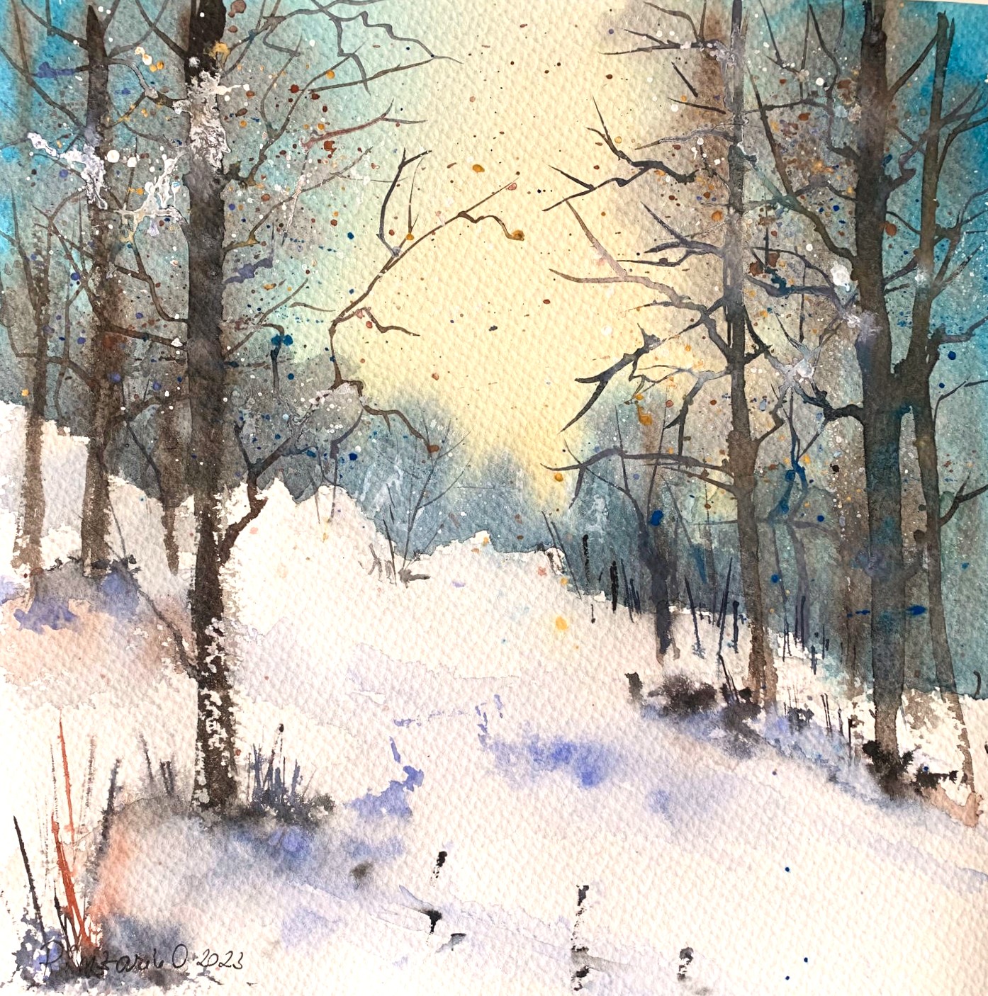 Tablouri living Freezing Cold Sunny Day