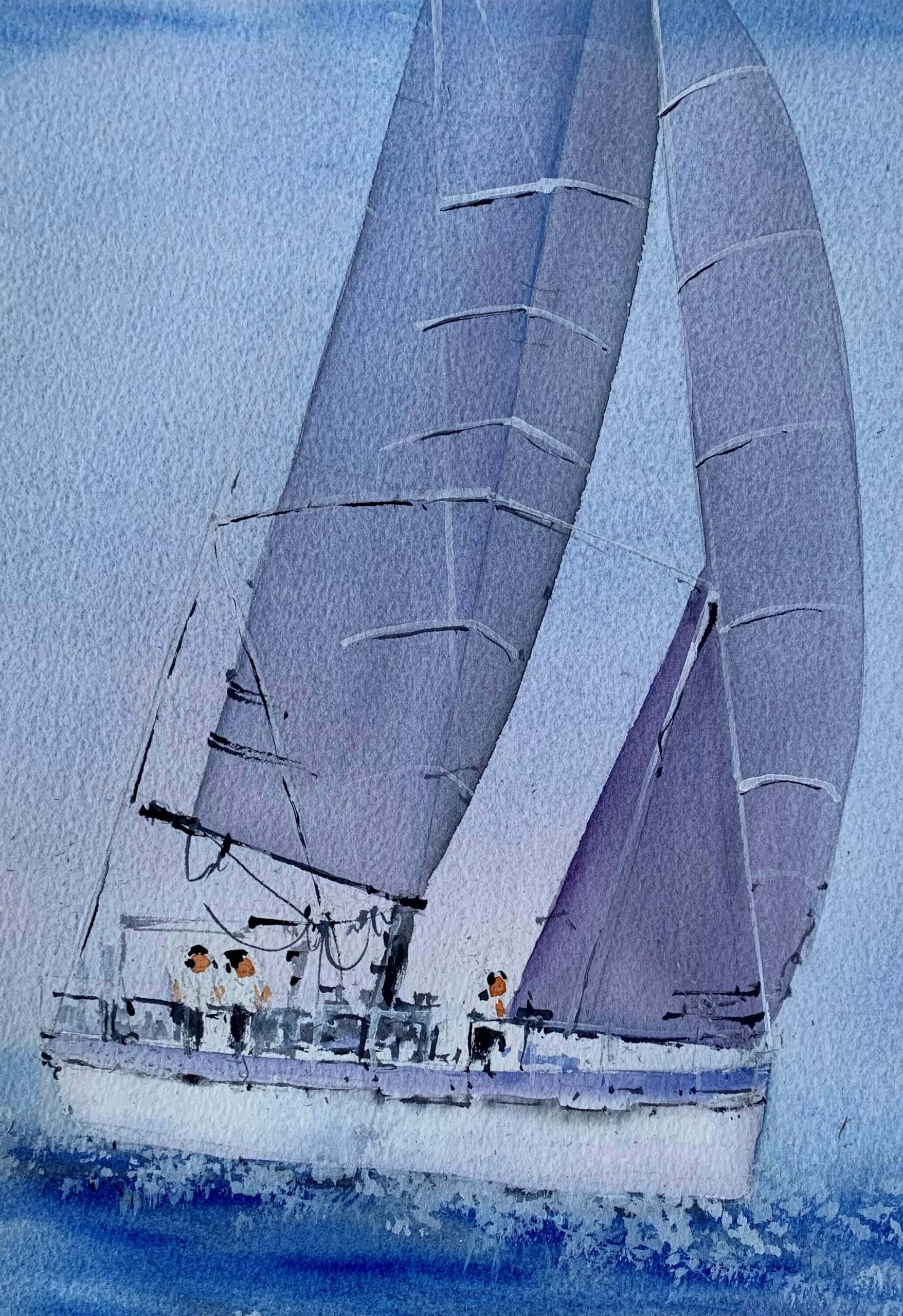 Tablouri living Regata in largul marii