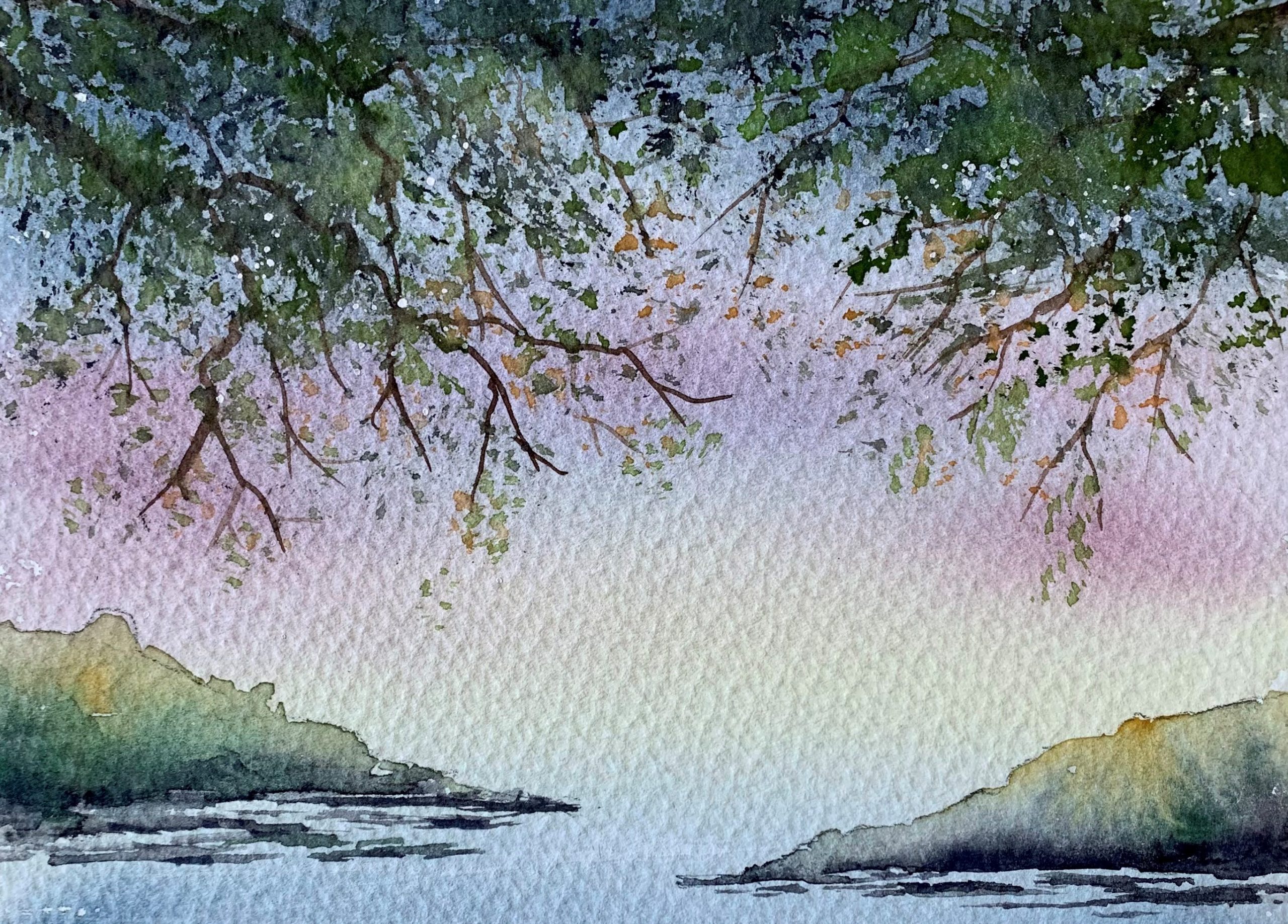 Tablouri personalizate Apus pe ape