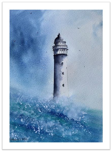 Tablouri personalizate Far la malul marii