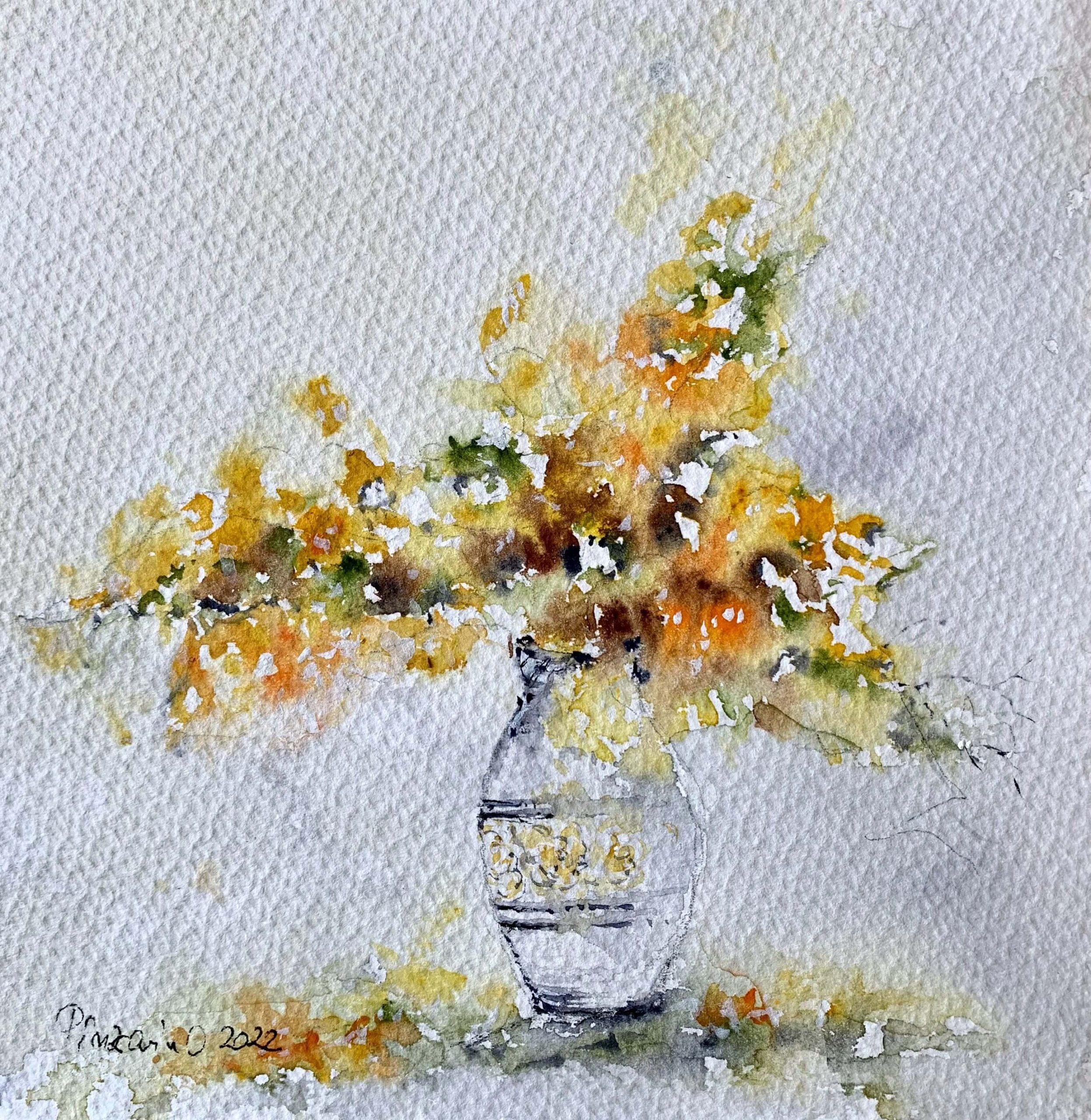 Tablou Flori galbene