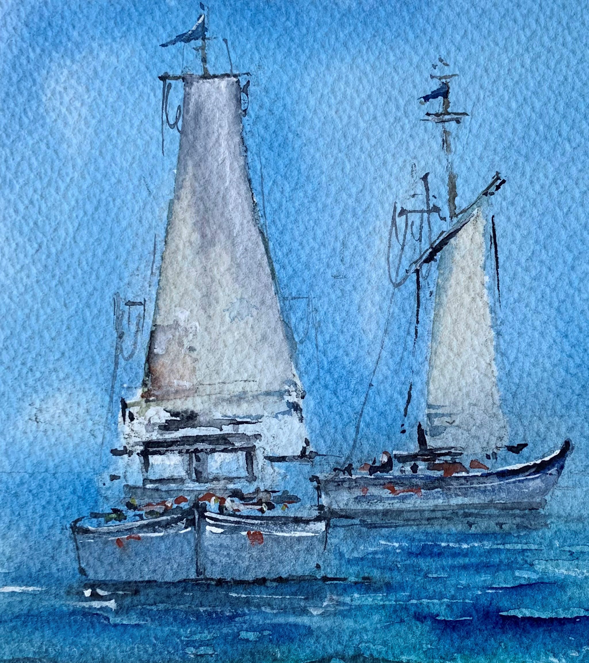 Tablouri personalizate Vapoare aproape de tarm