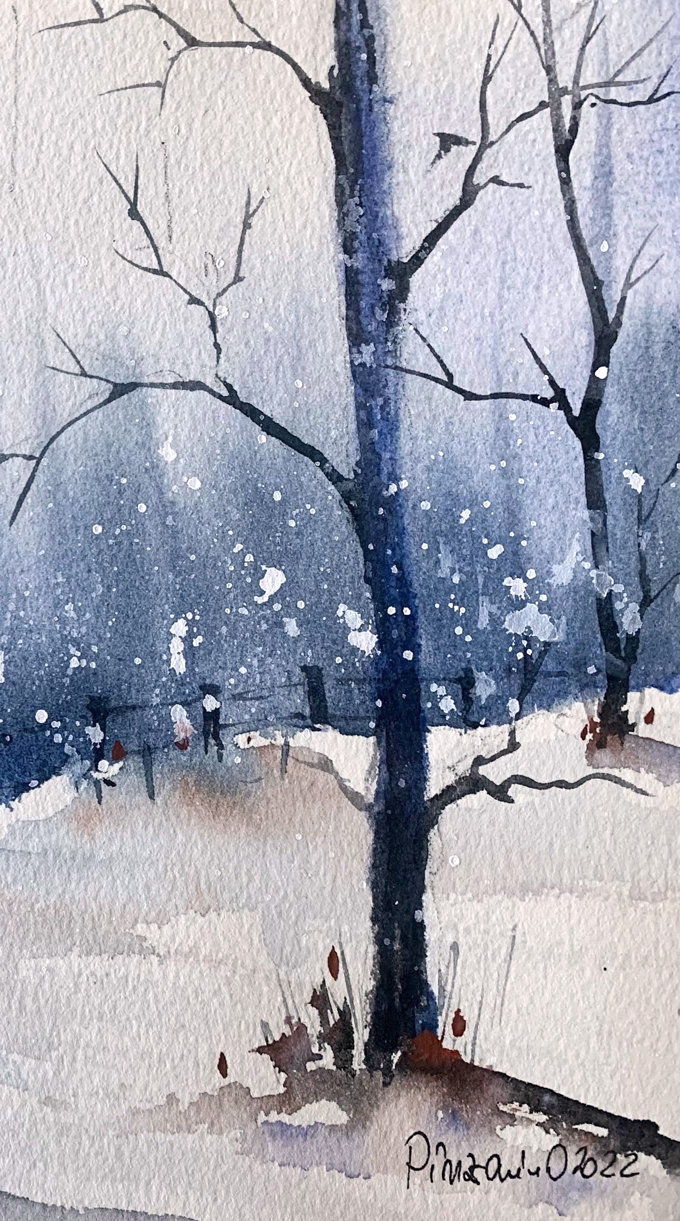 Tablouri personalizate living iarna