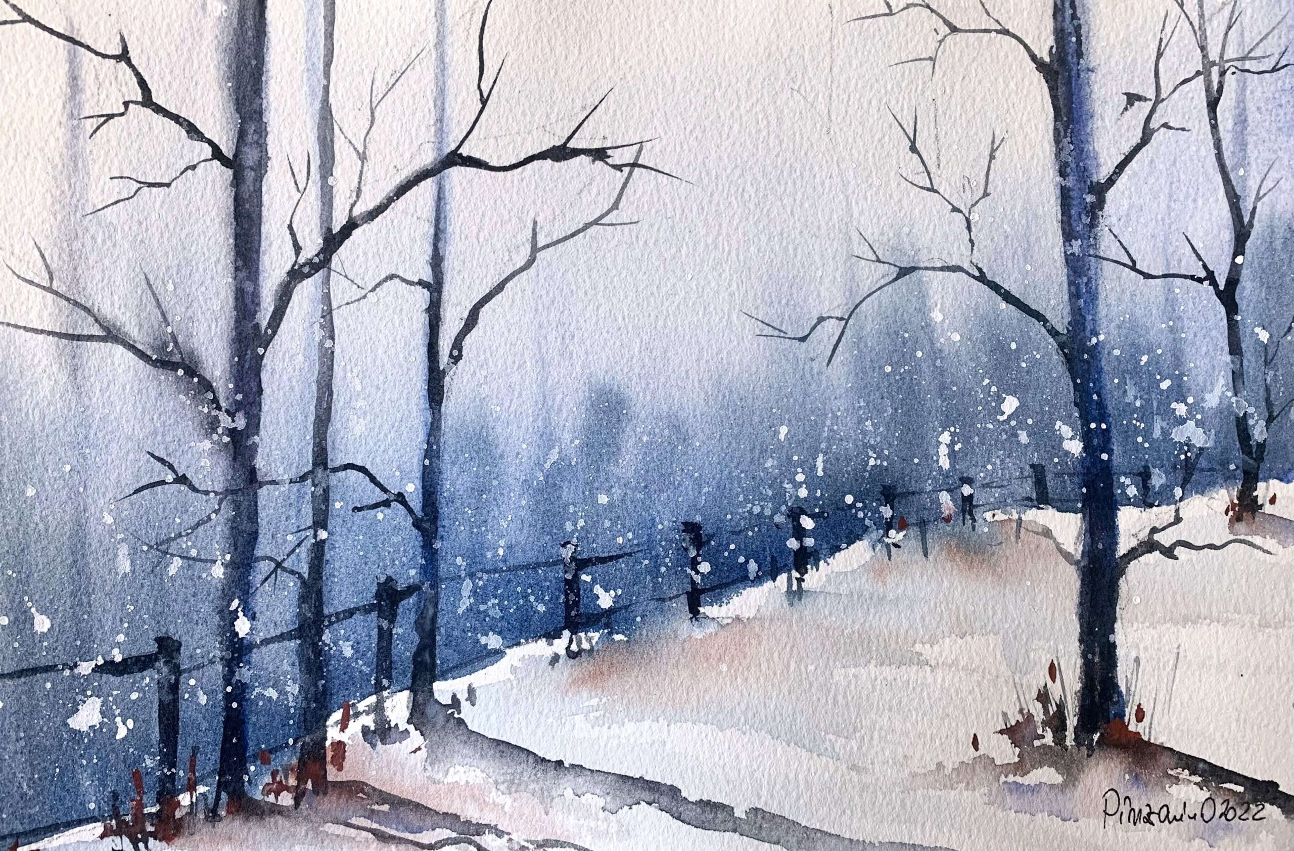 Tablouri personalizate living iarna